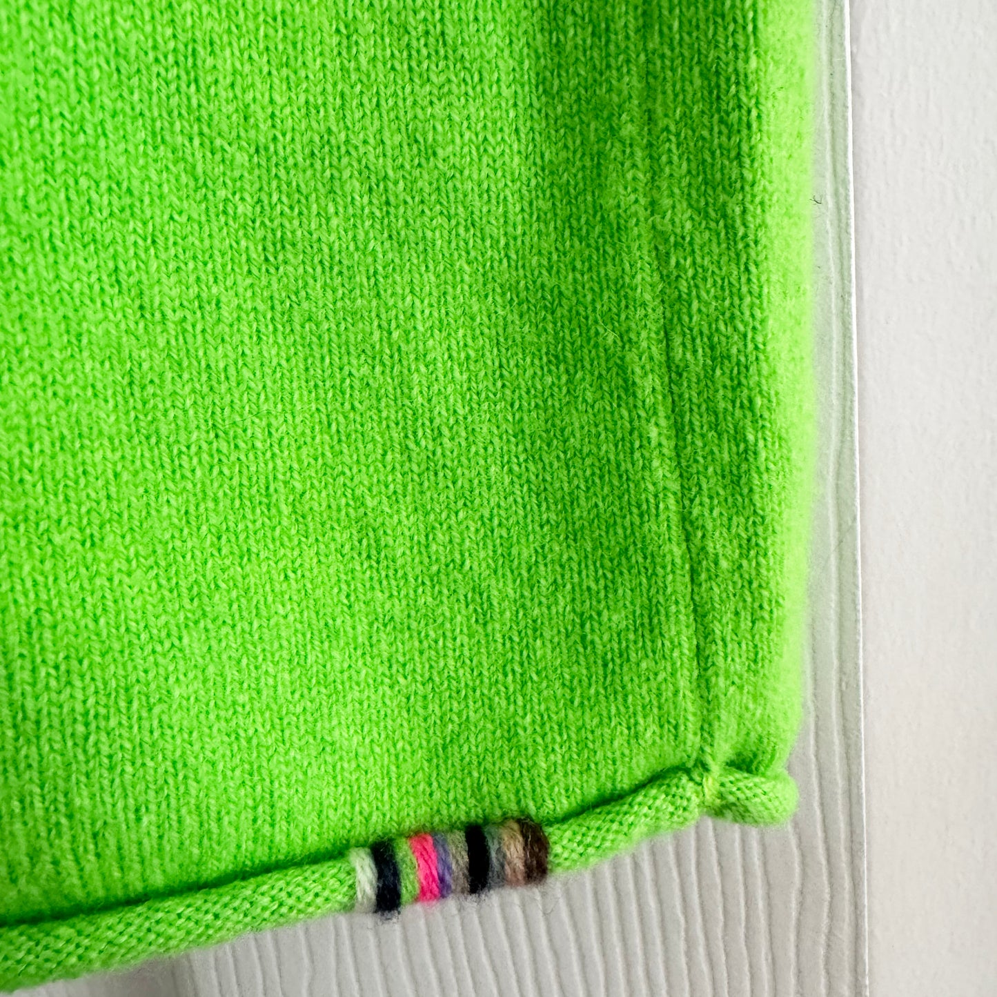 Extreme Cashmere Short Sleeve Tee in Bright Green (fits S-M)