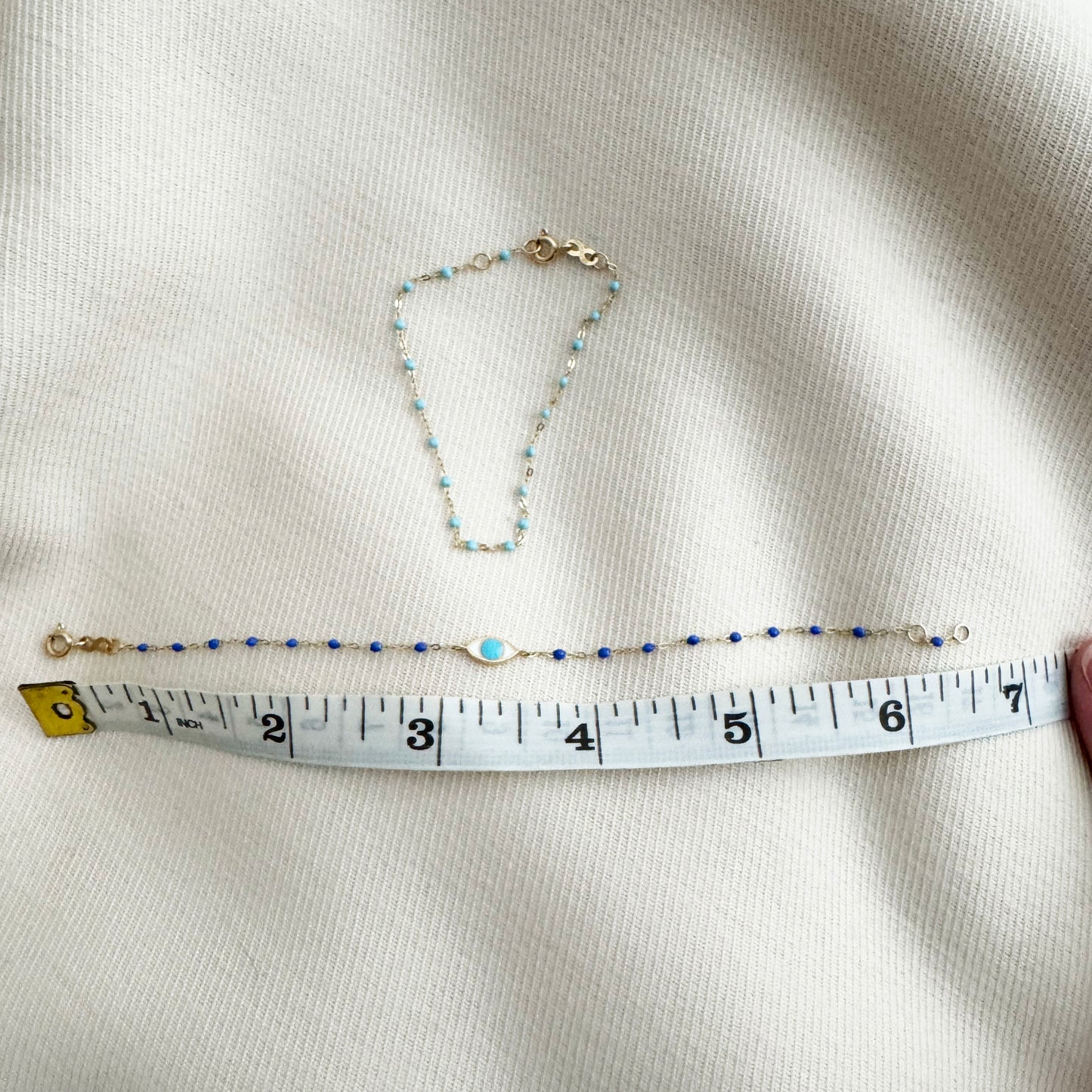 Gigi Clozeau Set of Bracelets in Blue (Evil Eye!)