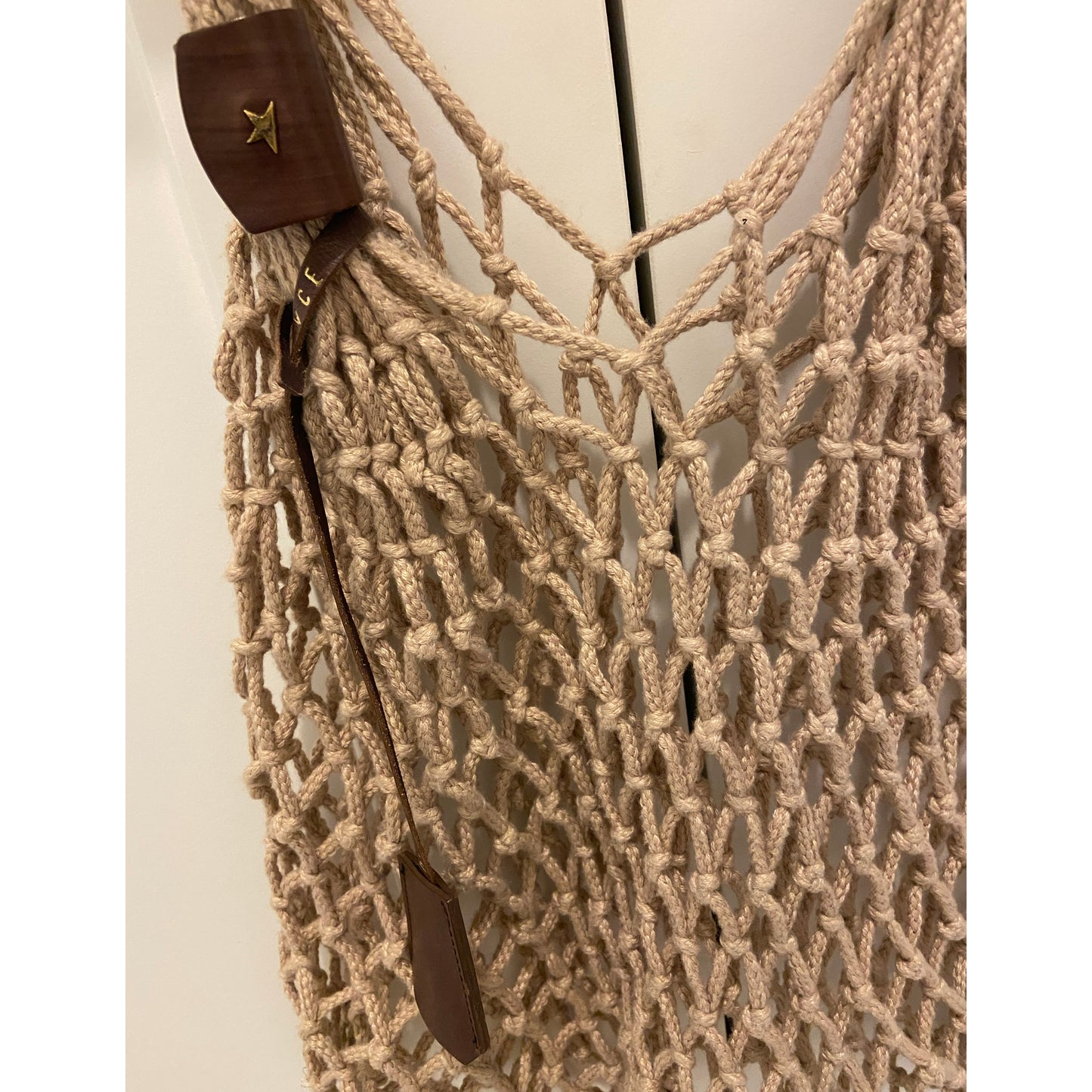 Golden Goose "Resort Net Bag" in Sand