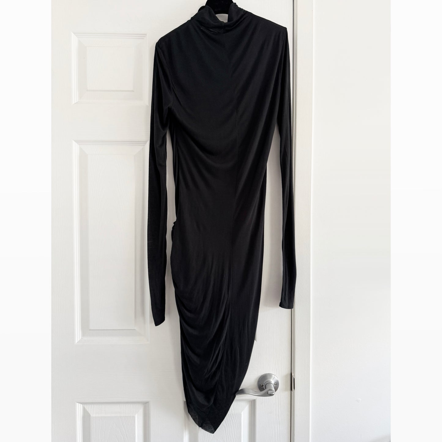 Helmut Lang Slack Jersey Twist Dress Dress in Black, size Medium