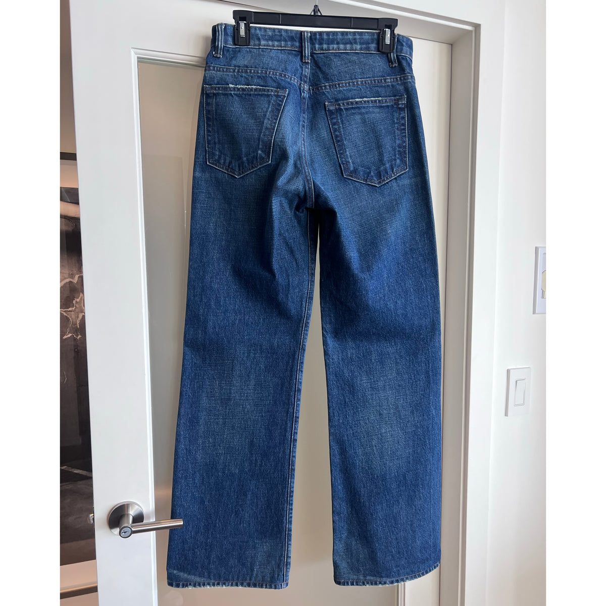 Helmut Lang Wide Leg Jeans in Blue, size 29