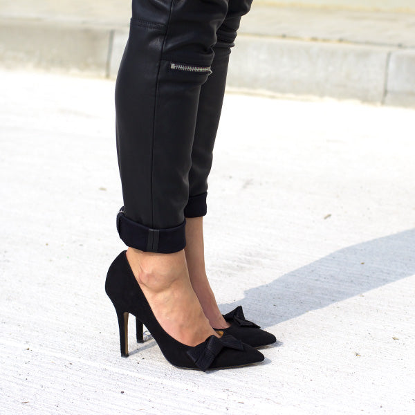 Isabel Marant Suede "Poppy" Bow Pumps in Black, size 41 (fits 10.5)