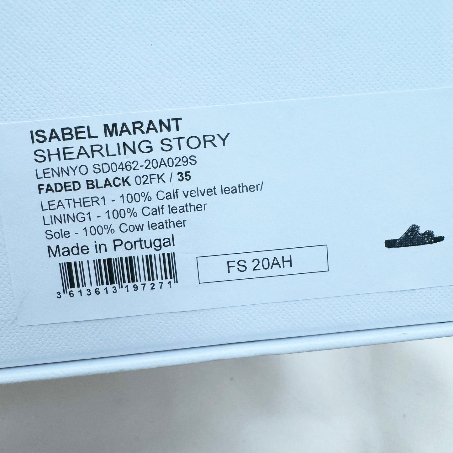 Isabel Marant Lennyo Slides in Faded Black, size 35
