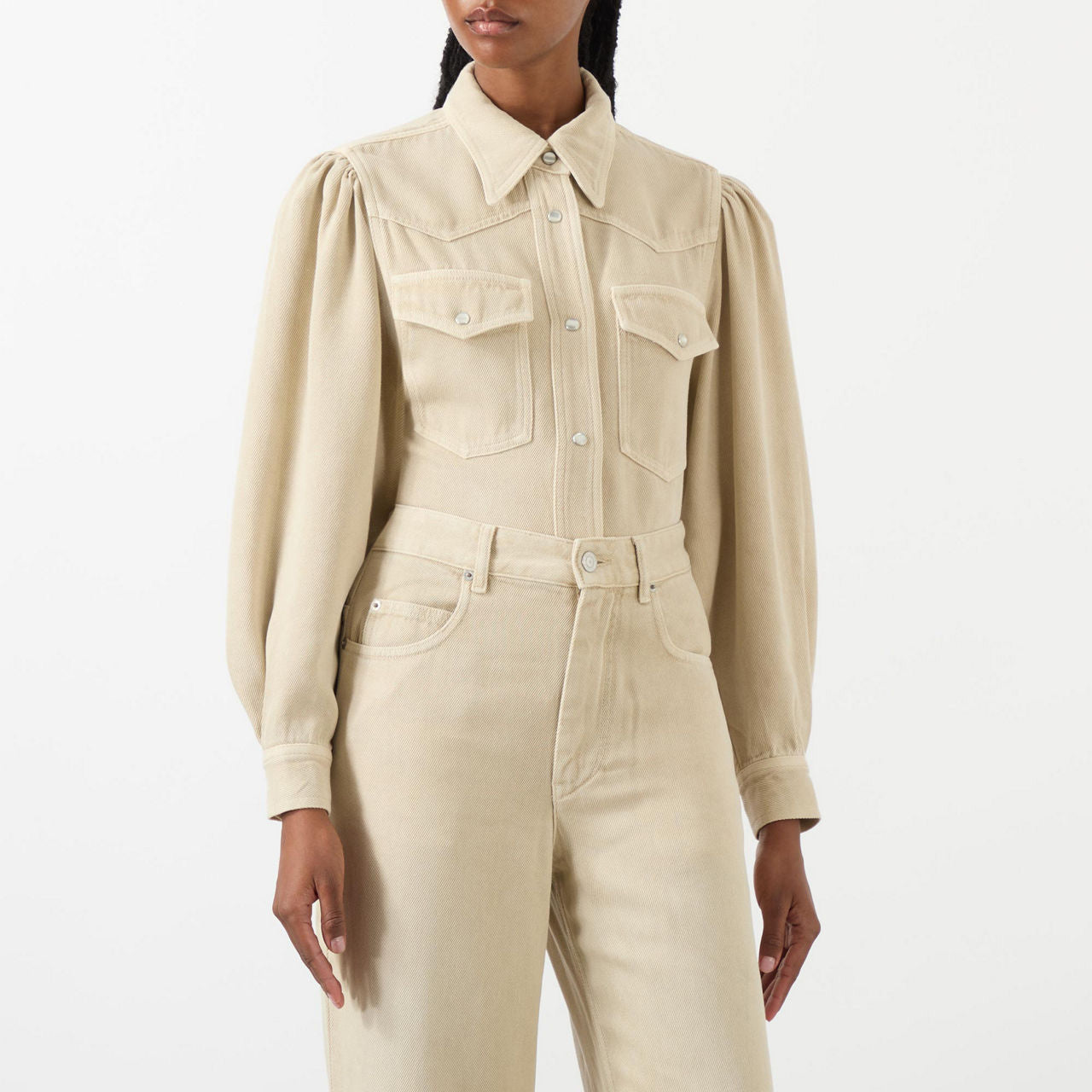 Isabel Marant Etoile "Tahisse" Shirt in Beige, size 36