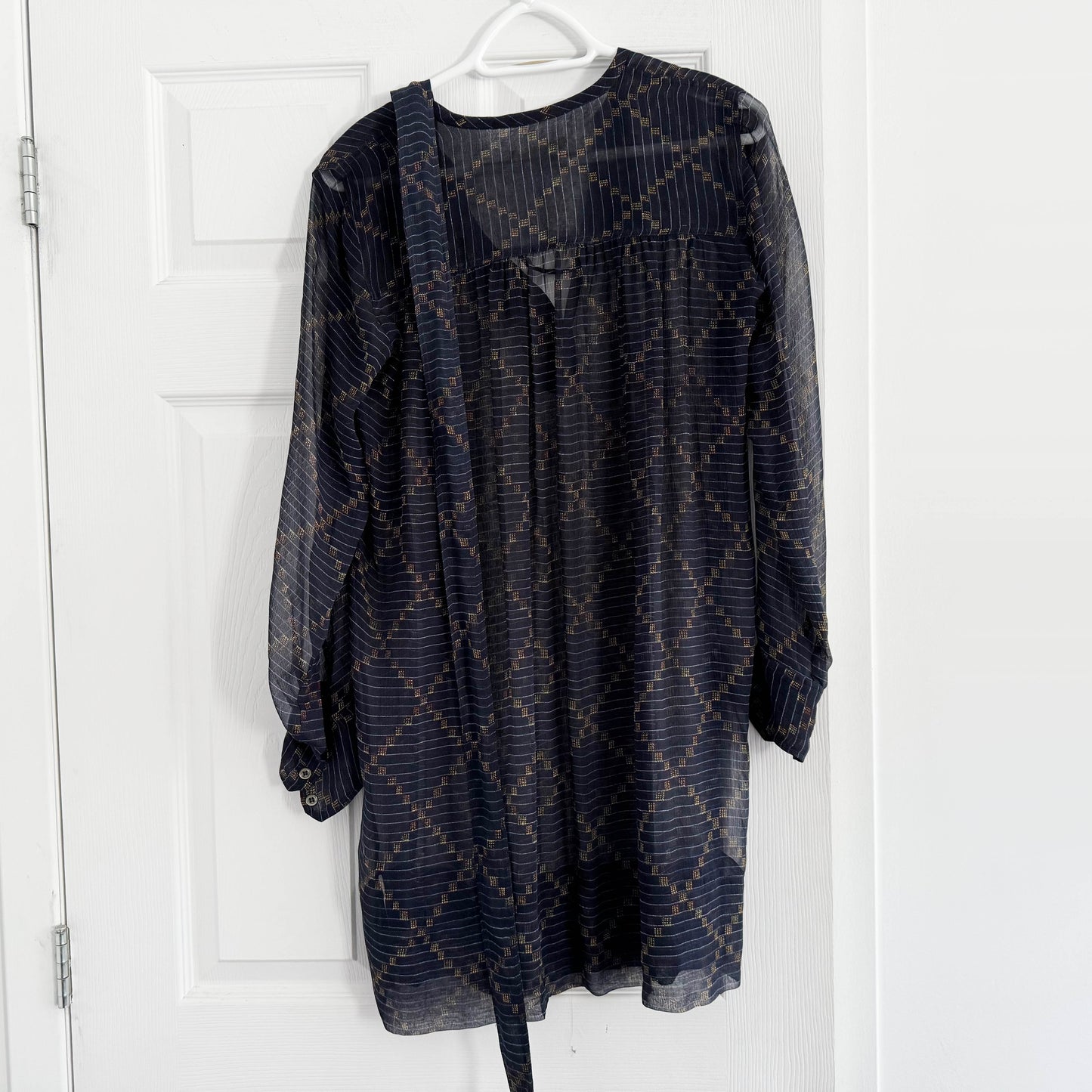 Robe en soie marine Isabel Marant Etoile "Barden", taille 38 (taille comme un 2/4)