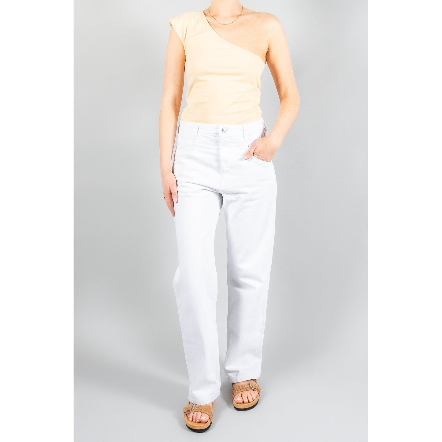 Isabel Marant "Nadege" Jeans in White, size 34
