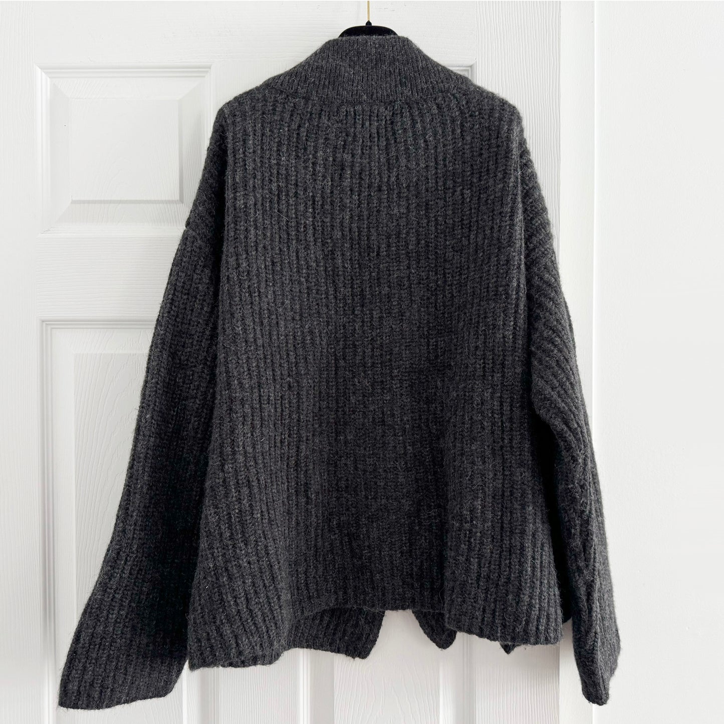 James Street "Frank" Cardigan in Charcoal Grey, size Medium