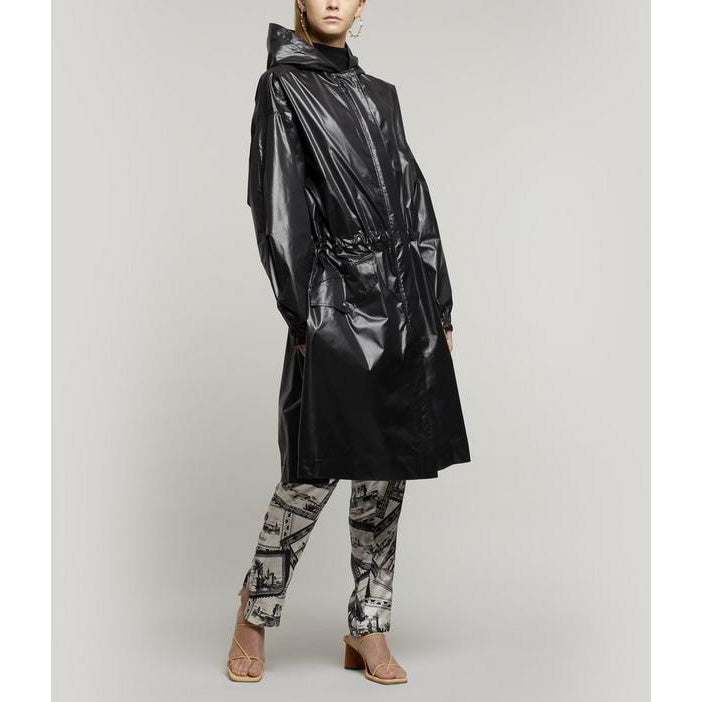 Joseph Shiny Coated Lennon Coat, Size 34