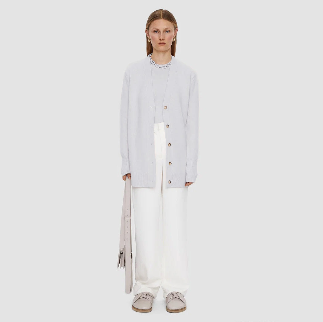 Joseph Pure Cashmere Cardigan in Silver/Grey, size XS