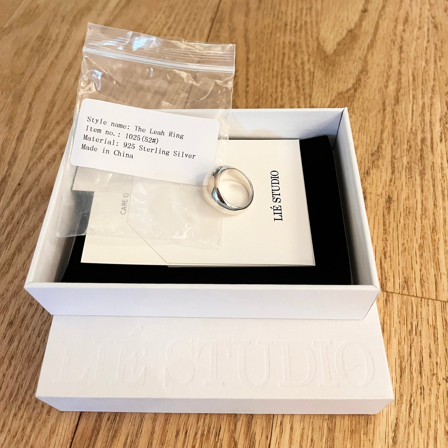 Lié Studio "Leah" Ring in Silver, size 52 (US size 6)