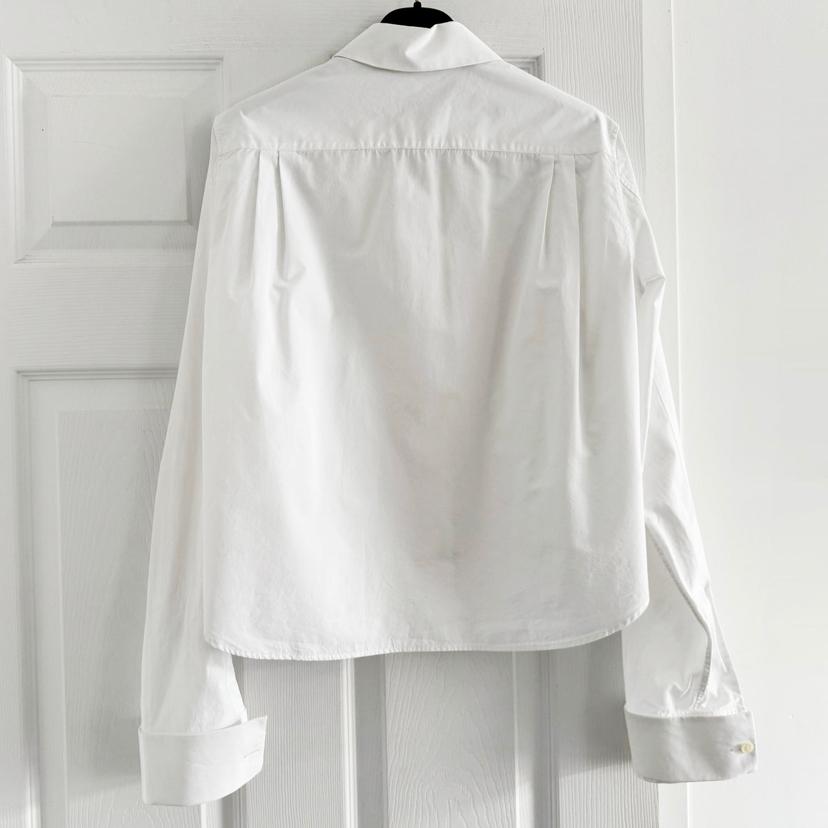 Loewe Pleated Front Tuxedo Shirt in White, size 36 (fits like 2/4)