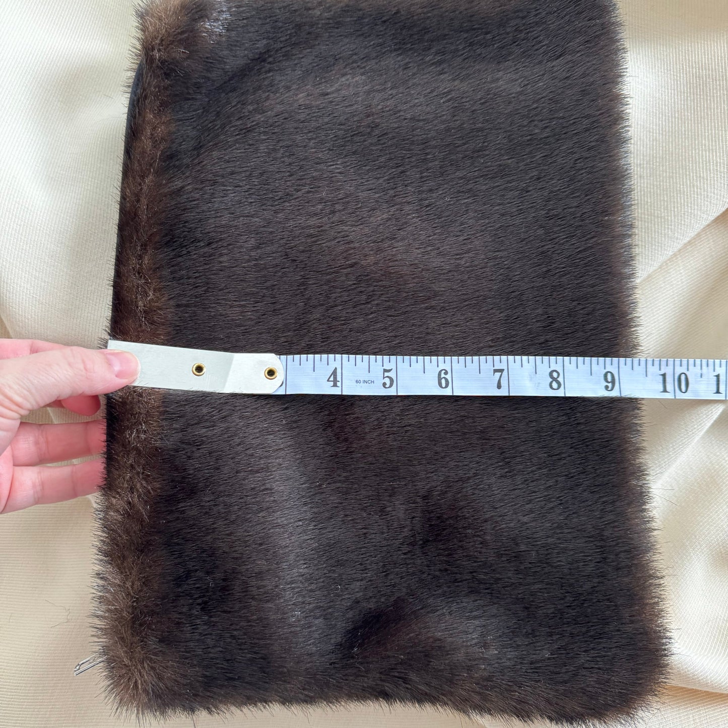 Loulou de la Saison "Flint" Faux Fur Clutch
