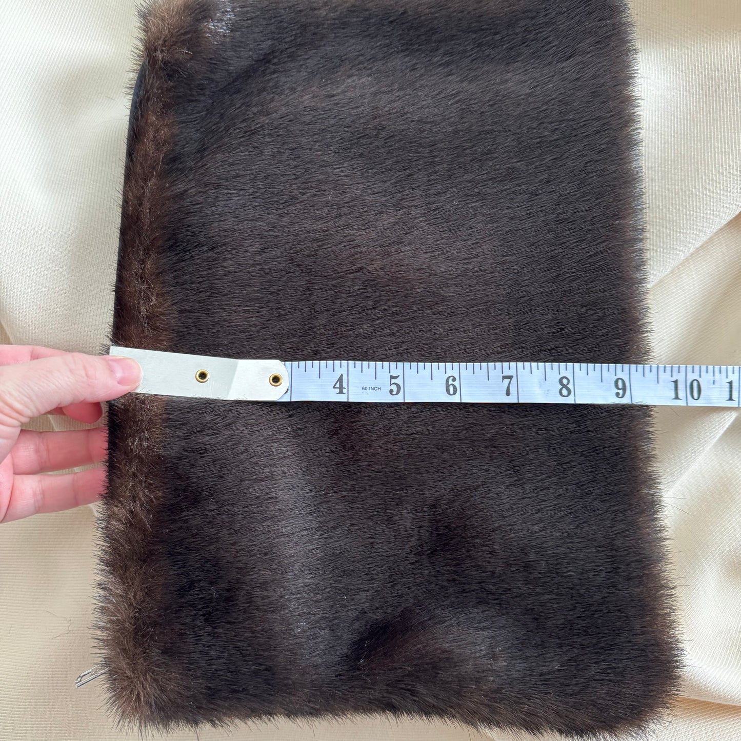 Loulou de la Saison "Flint" Faux Fur Clutch