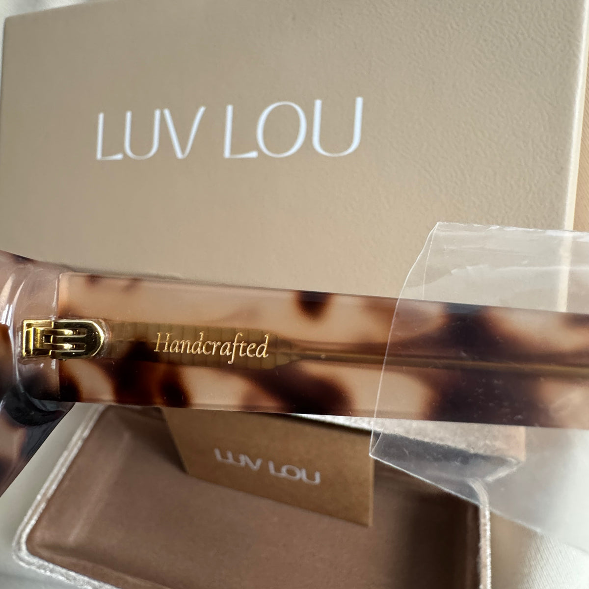 Lou Luv "The Sydney" Sunglasses in "Cream Tort"