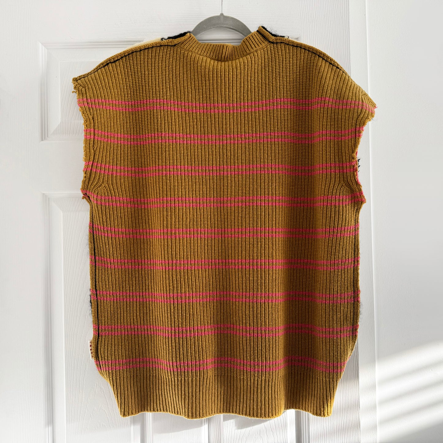 Mens Marni Striped Knit Vest, size 54 (fits like a mens large, womens L/XL)