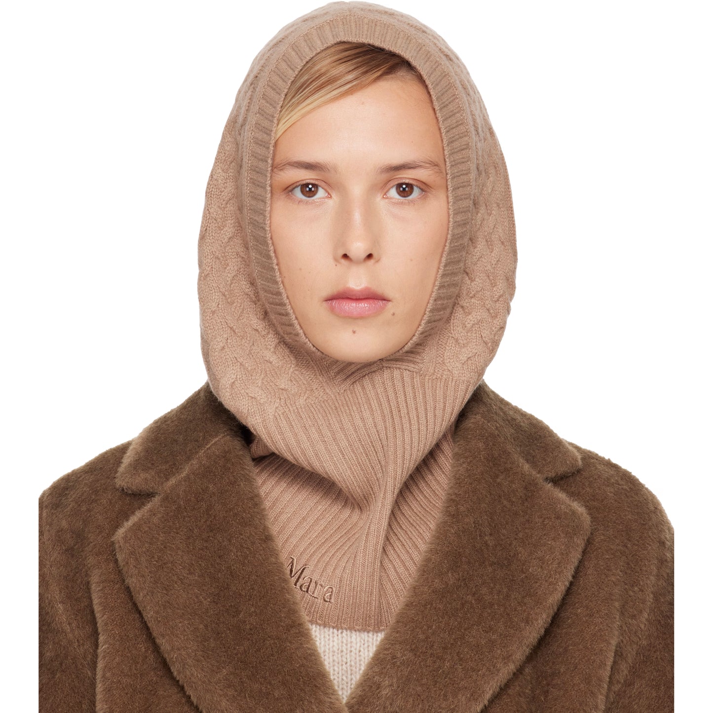 Max Mara "Romana" Cashmere Hood in Camel