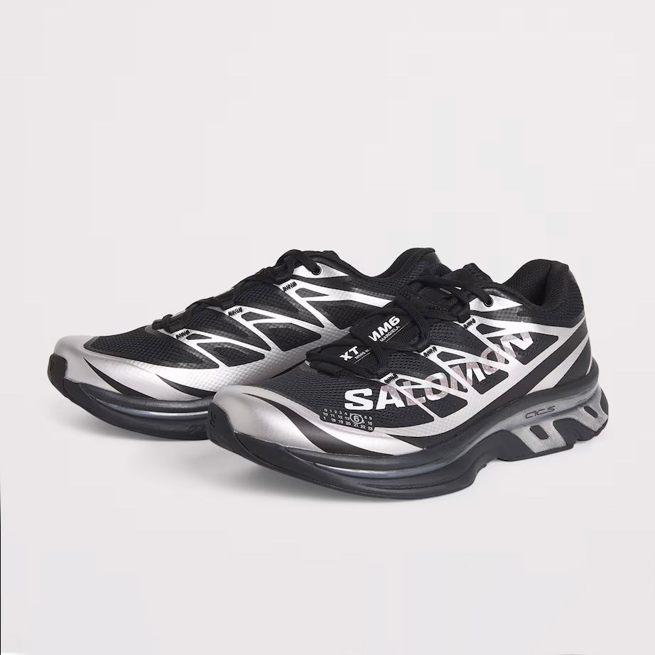 MM6 x Salomon XT sneaker in Black/Silver, size 8 (fits 8.5)