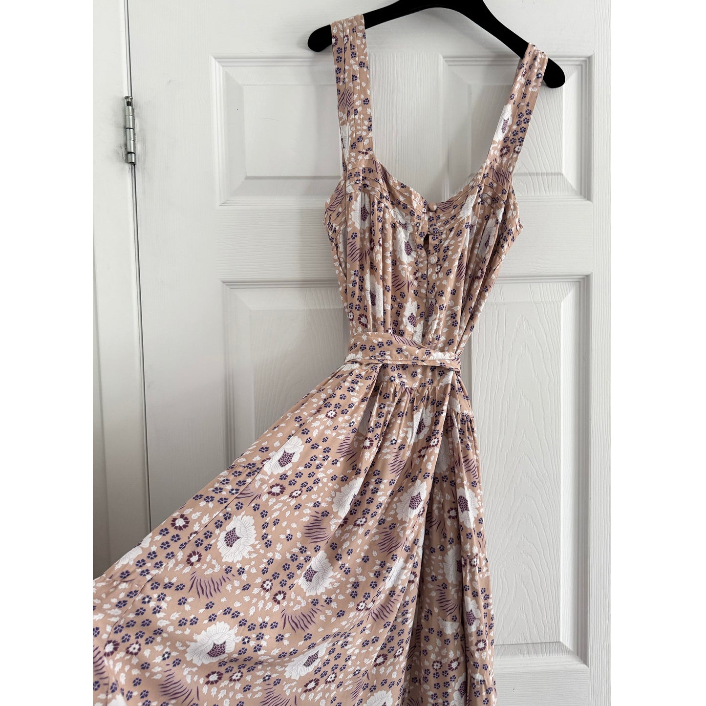 Natalie Martin "Jasmine" Maxi Dress in "Vintage Flowers Amethyst", size Medium