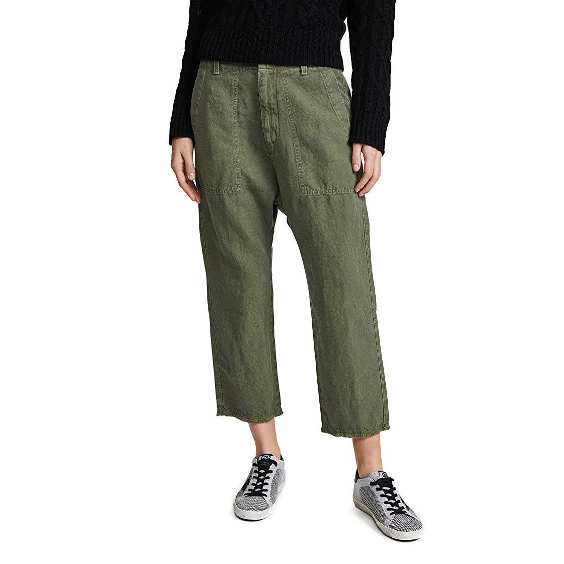Nili Lotan "Luna" pant in green, size 4