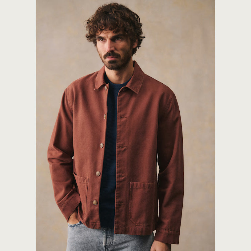 Octobre Editions "Tim" Chore Jacket in "Rust", size Large