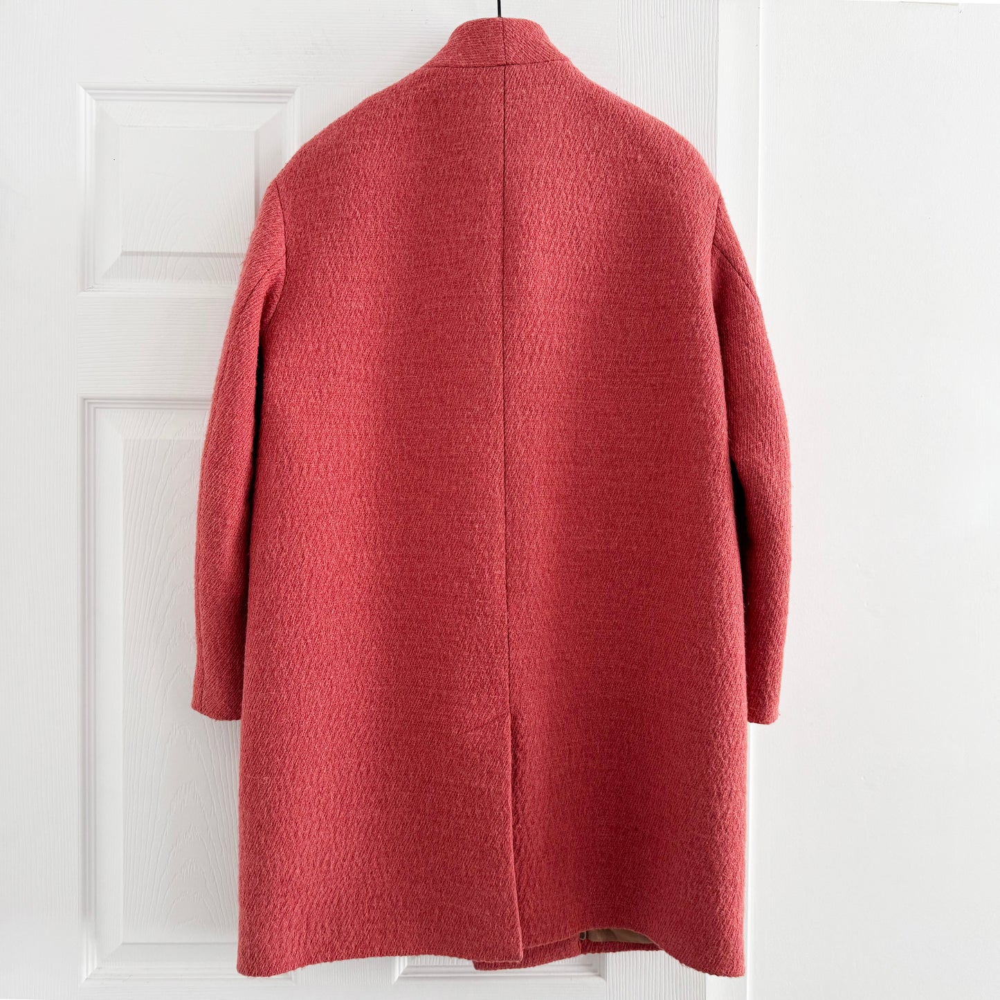 Pomandere Cocoon Coat in Coral, size 38 (fits size 2)