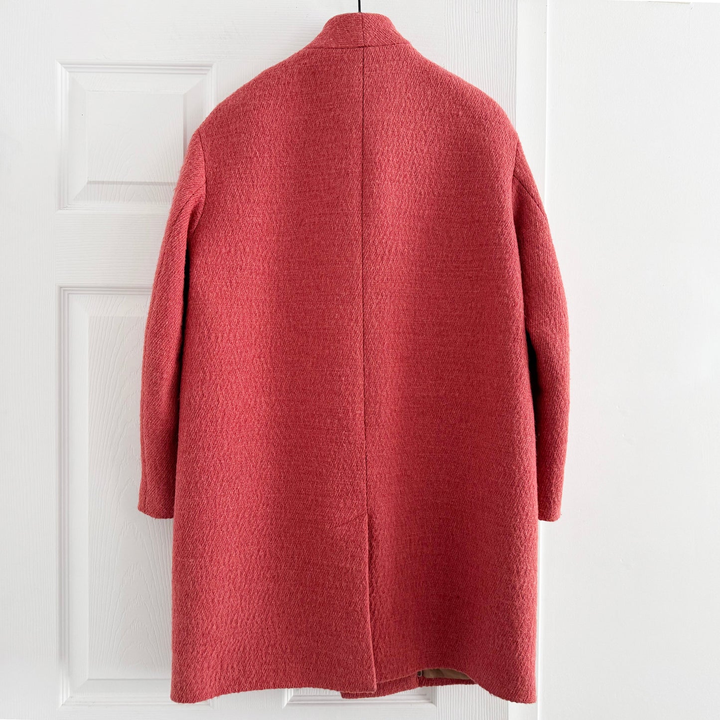Pomandere Cocoon Coat in Coral, size 38 (fits size 2)