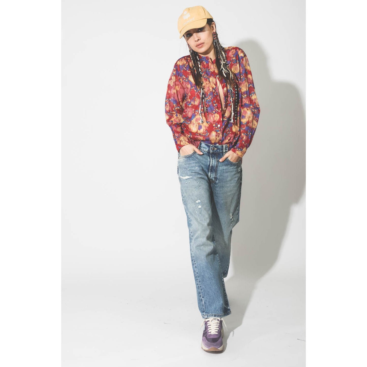 R13 Boyfriend Jean in Bain Blue, size 26 (fits like 27)