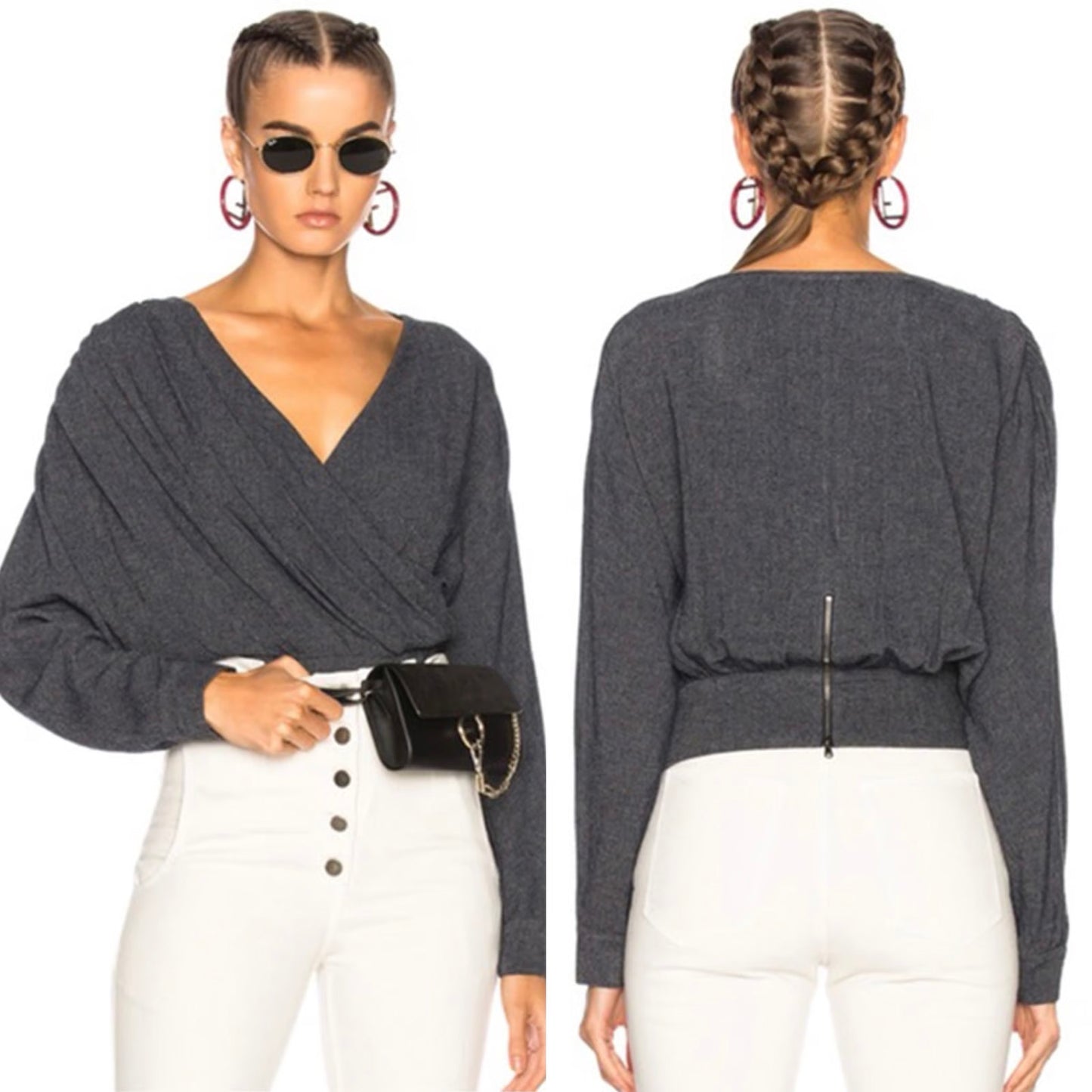 Rachel Comey "Francis" Top in Navy, size 4