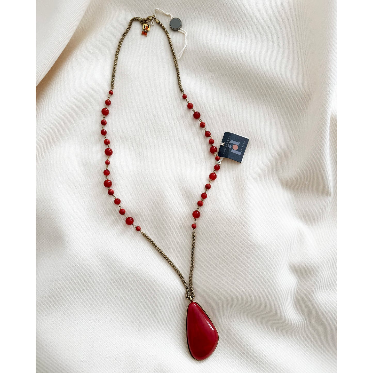 Rosantica Milano Long Necklace in "Gold/Curcuma"