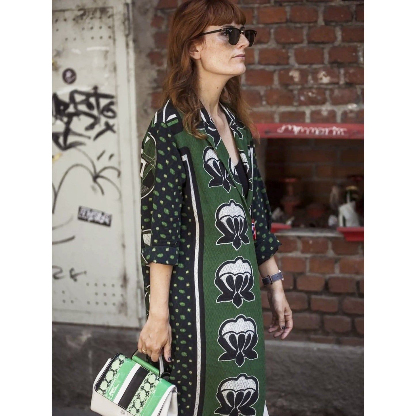 Stella Jean Printed Silk Tunic and Pants Set, size 46IT (fits like an 8US)