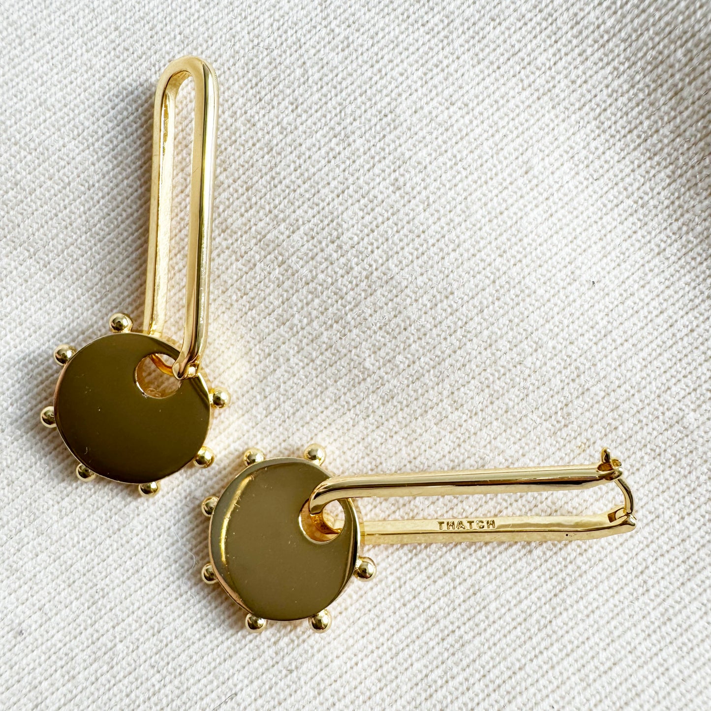 Thatch "Alessia" Hoop in Earrings in Gold