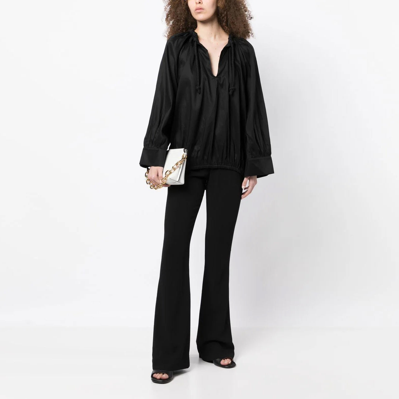 Chemisier Toteme « Armo » en noir, taille 34 (convient à un XS/S)