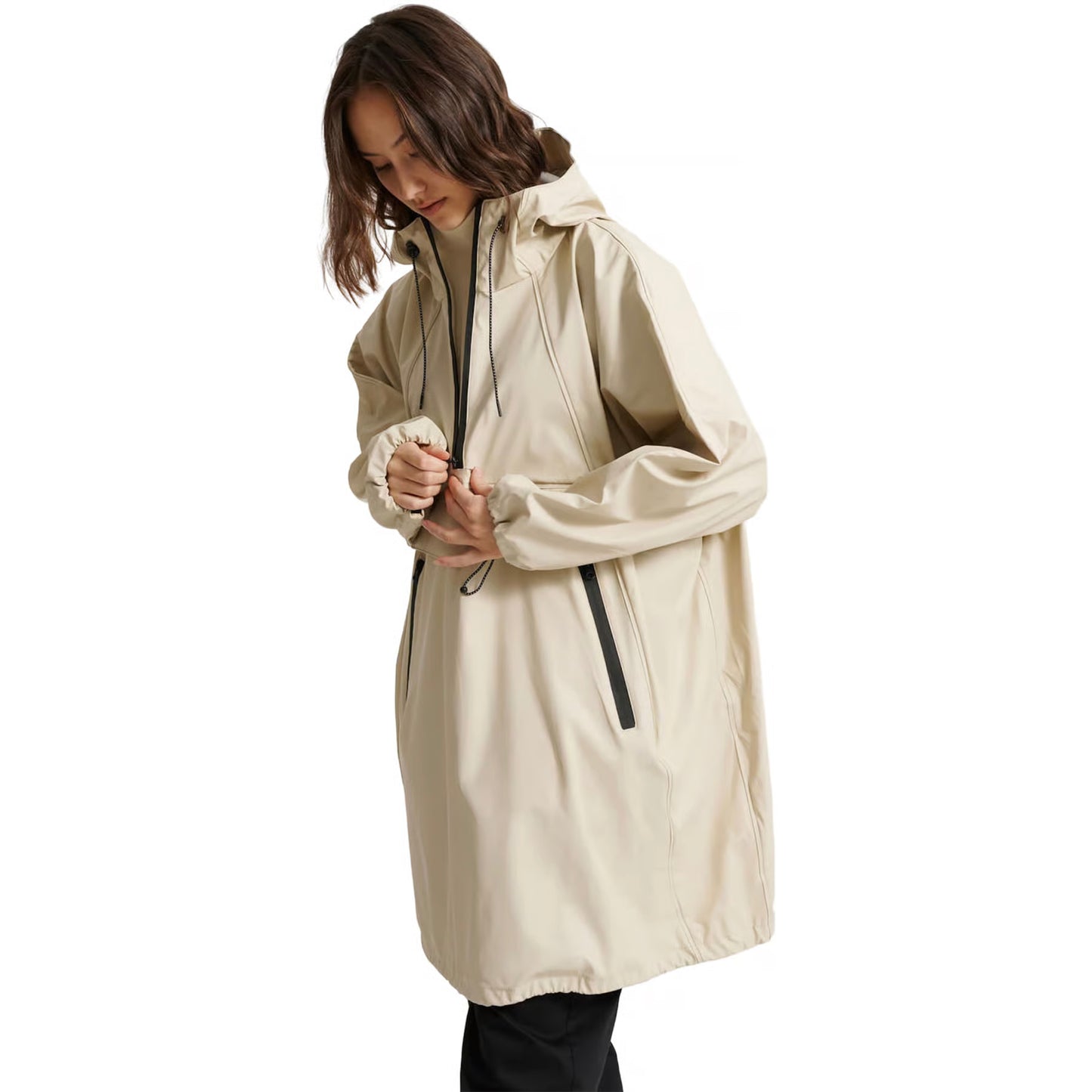 Tretorn "Varvet" Rain Poncho in Beige, size S/M (fits literally anyone tho)