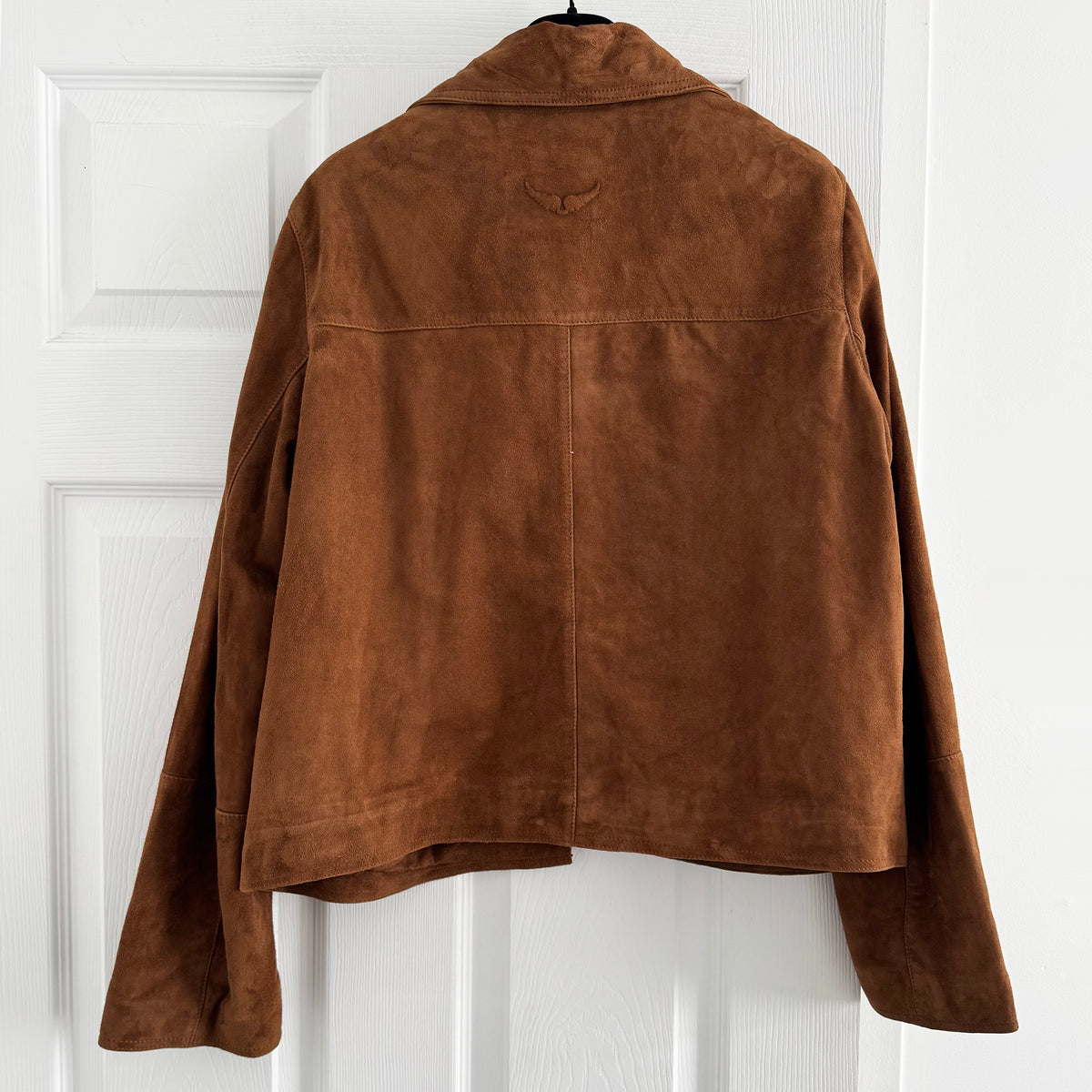 Zadig & Voltaire "Lessa" Suede Jacket in Brown, size Large