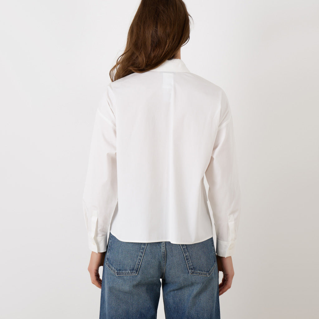 Weekend Max Mara "Carter" Shirt in White, size 8US