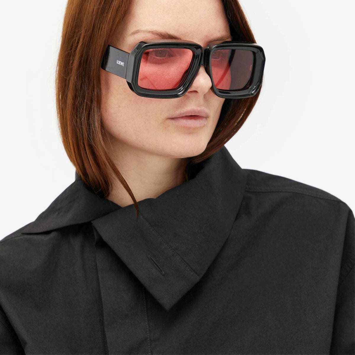 Loewe x Paula's Ibiza 'Dive In Mask' Sunglasses in "Shiny Black"