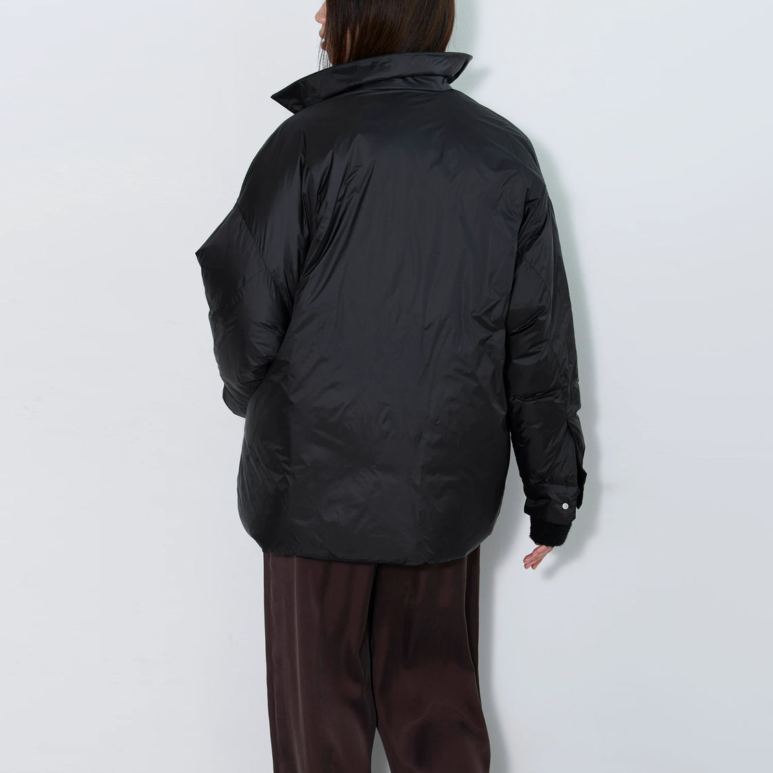 Upper Hights "Geneve" Reversible Puffer Jacket in Black, size "0" (XS)