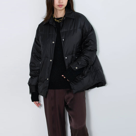 Upper Hights "Geneve" Reversible Puffer Jacket in Black, size "0" (XS)
