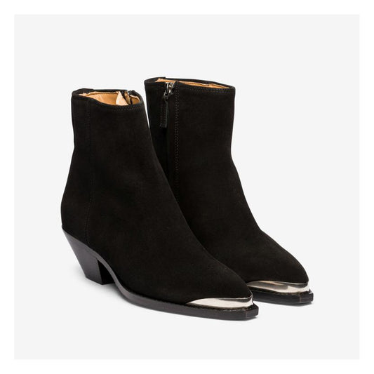 Isabel Marant "Adnae" Suede Boots in Black, size 38 (fits 7)