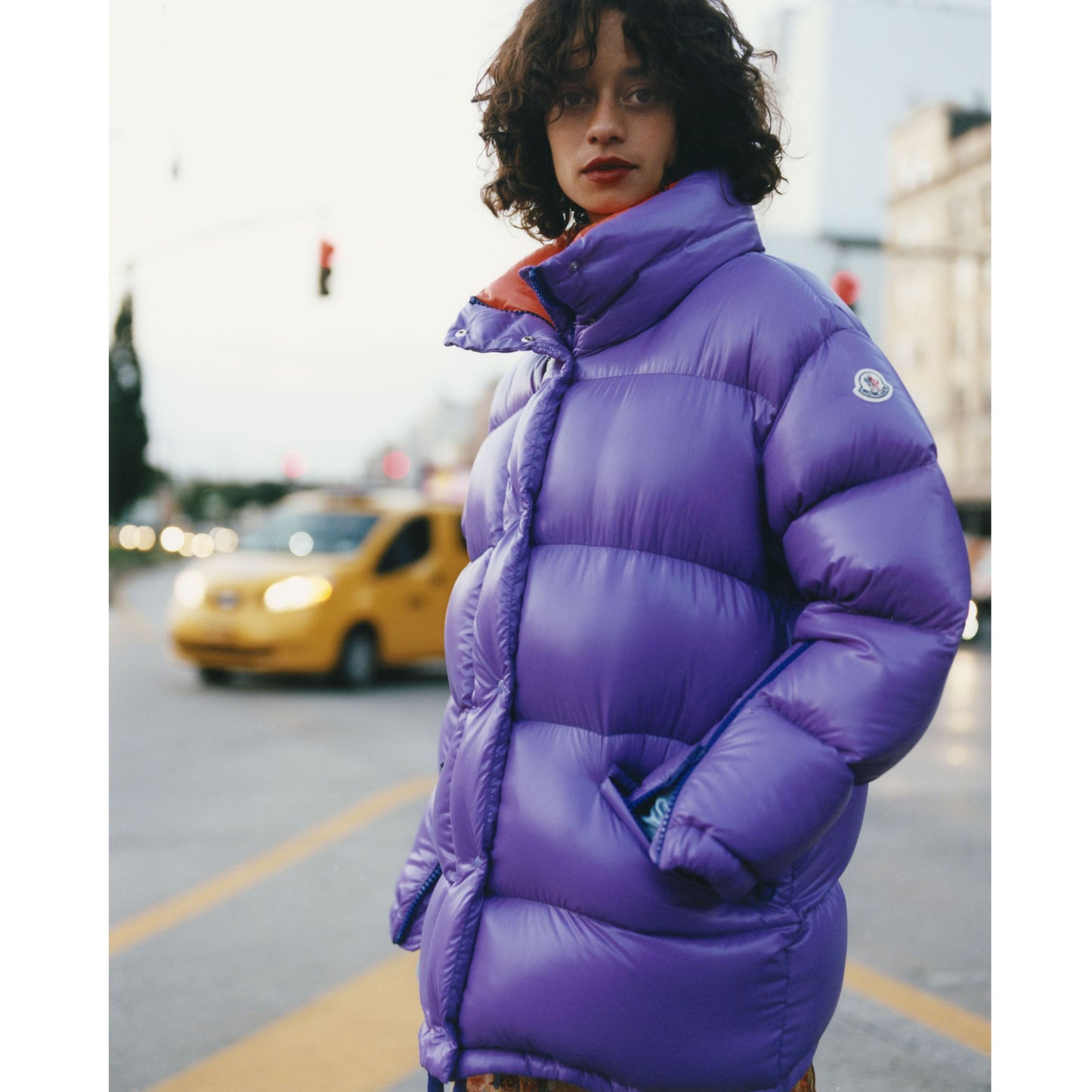 Moncler "Callis" Puffer Jacket in Purple, size "1" (Size Small)