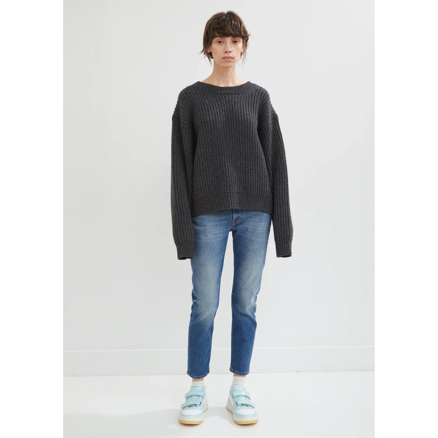 Acne "Melk" Slim Jean in Mid Blue, size 26