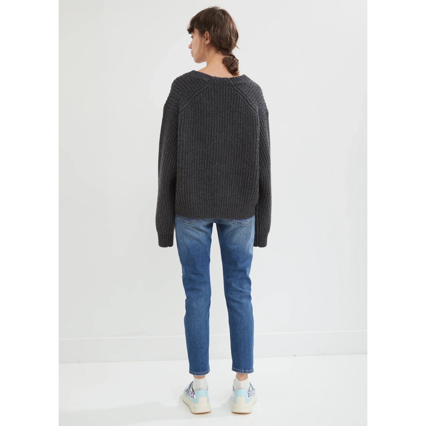 Acne "Melk" Slim Jean in Mid Blue, size 26