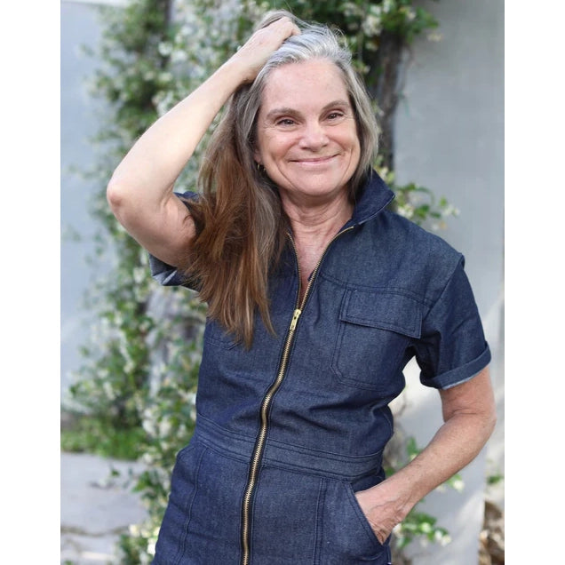 Garbo "Hey Hey" Denim Jumpsuit, size 40 (fits like a US size 4)