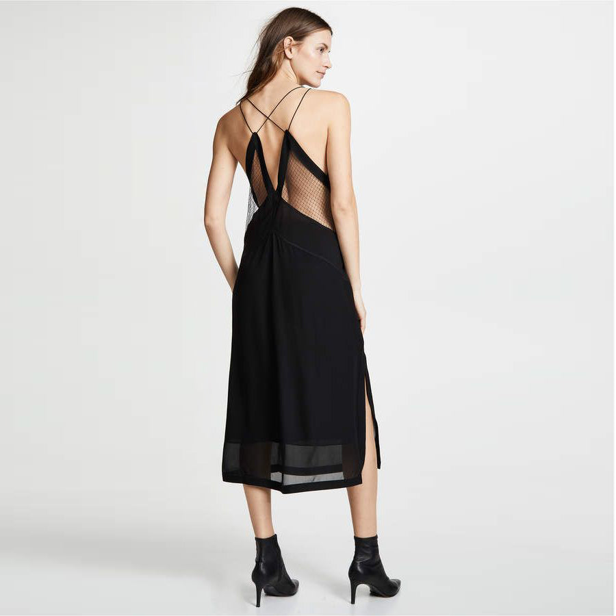 Rag&Bone Black "Anais" Camisole Dress with Open Back, size XS