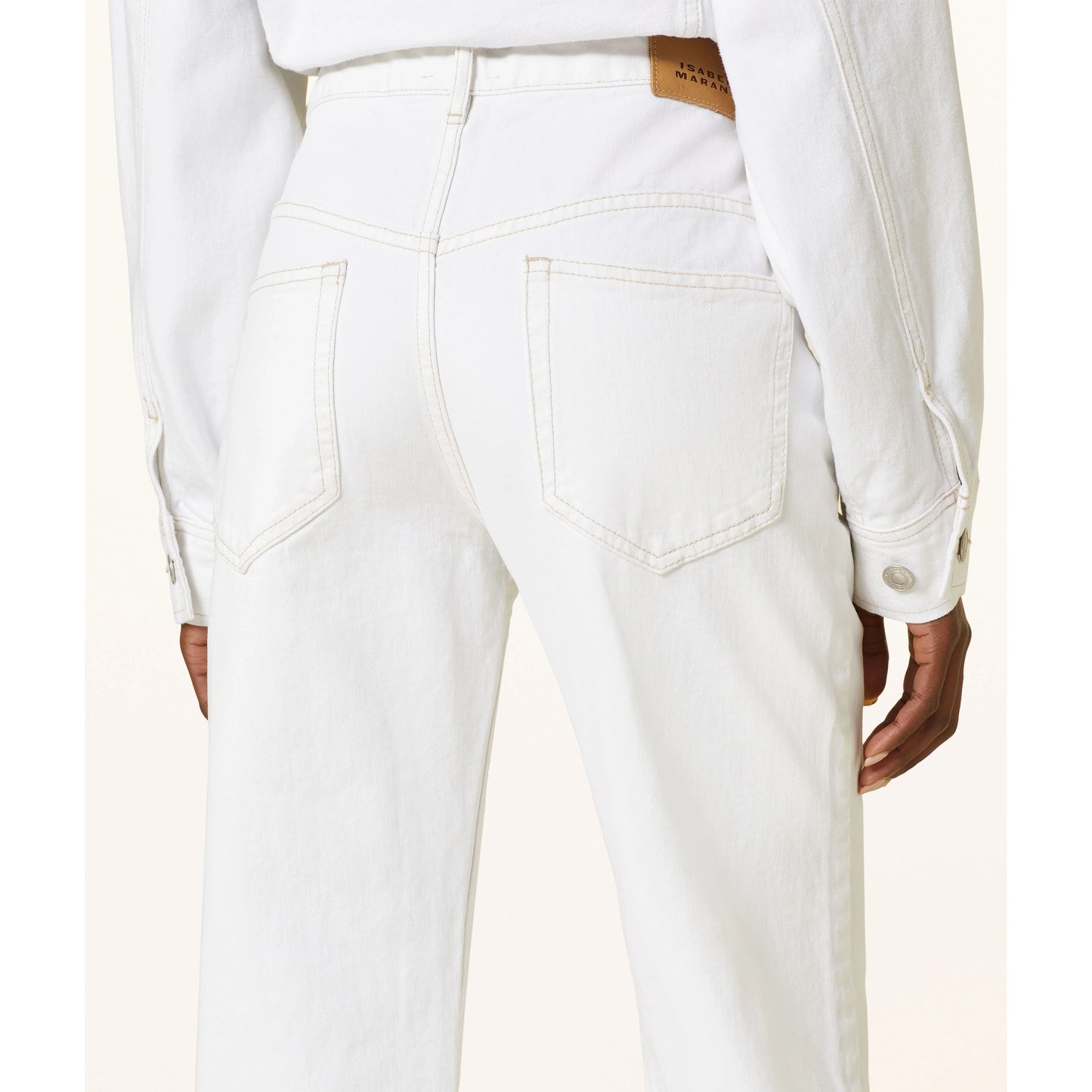 Isabel Marant Etoile "Belvira" Jeans in White, size 38 (like 27/28)