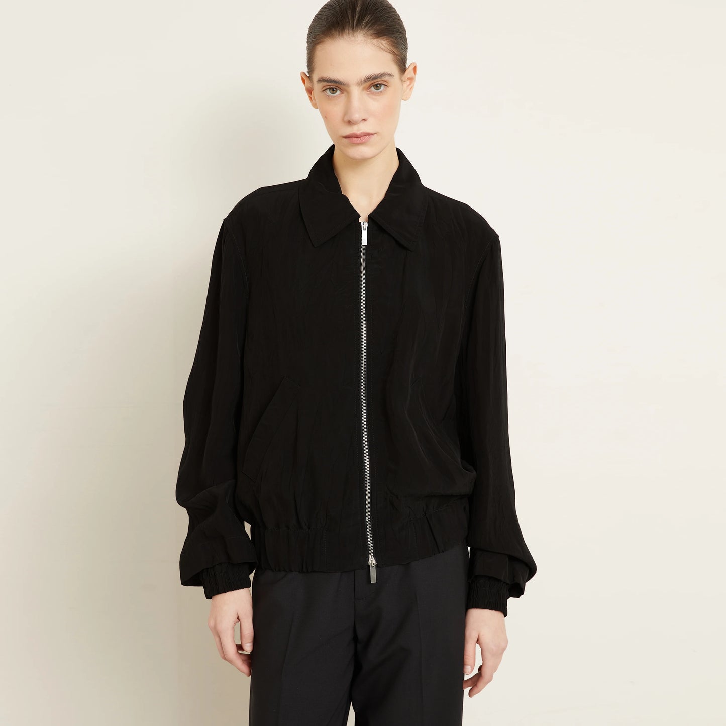 Gauchere Bomber Jacket in Black, size 42
