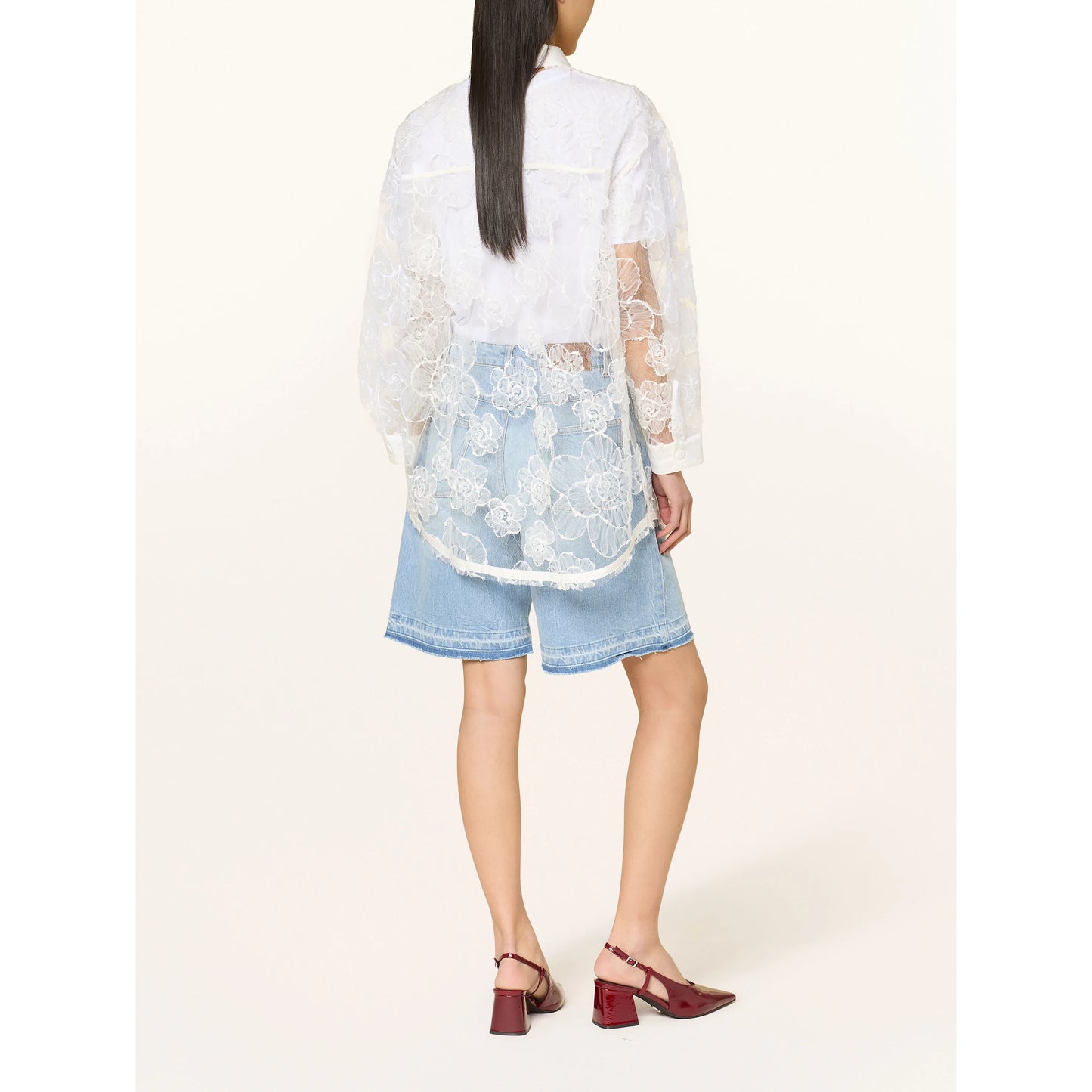 BAUM UND PFERDGARTEN "Annica" Lace Blouse in White, size 36