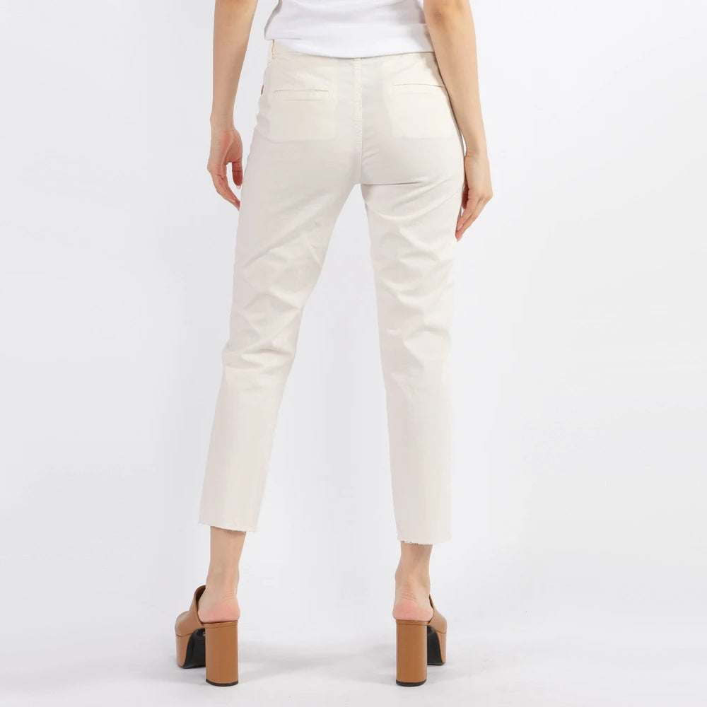 Nili Lotan "Montauk" Pant in Eggshell, size 6