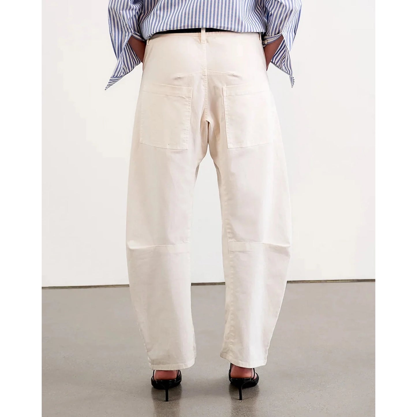 Nili Lotan "Shon" Pant in Eggshell, size 0 (fits like size 2/4)
