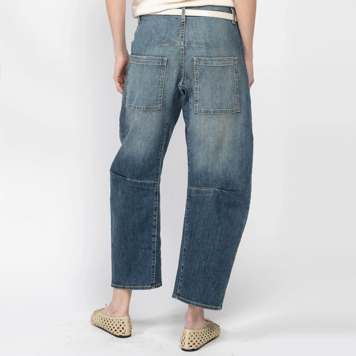 Nili Lotan "Shon" Jeans in Classic Wash, Size 26 (fits 26/27)